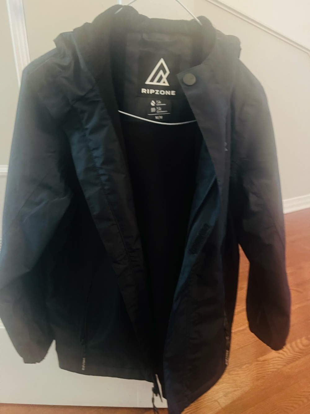 Big Kid’s Black Hooded Jacket
